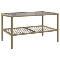 Thumbnail for 4-tlg. Garten-Sofagarnitur mit Kissen Beige Poly Rattan