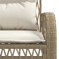 Thumbnail for 4-tlg. Garten-Sofagarnitur mit Kissen Beige Poly Rattan