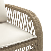 Thumbnail for 4-tlg. Garten-Sofagarnitur mit Kissen Beige Poly Rattan