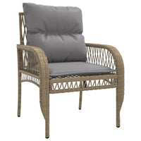 Thumbnail for 4-tlg. Garten-Sofagarnitur mit Kissen Beige Poly Rattan