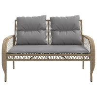 Thumbnail for 4-tlg. Garten-Sofagarnitur mit Kissen Beige Poly Rattan