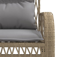 Thumbnail for 4-tlg. Garten-Sofagarnitur mit Kissen Beige Poly Rattan