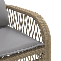 Thumbnail for 4-tlg. Garten-Sofagarnitur mit Kissen Beige Poly Rattan