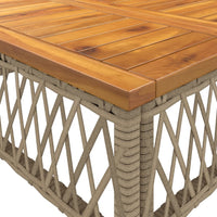 Thumbnail for 2-tlg. Garten-Sofagarnitur mit Kissen Beige Poly Rattan