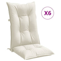 Thumbnail for Hochlehner-Auflagen 6 Stk. Melange Creme 120x50x7 cm Stoff