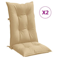 Thumbnail for Hochlehner-Auflagen 2 Stk. Melange Beige 120x50x7 cm Stoff