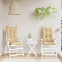 Thumbnail for Hochlehner-Auflagen 2 Stk. Melange Beige 120x50x7 cm Stoff