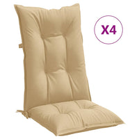 Thumbnail for Hochlehner-Auflagen 4 Stk. Melange Beige 120x50x7 cm Stoff