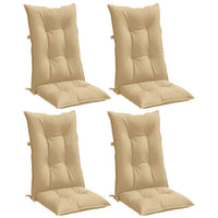 Thumbnail for Hochlehner-Auflagen 4 Stk. Melange Beige 120x50x7 cm Stoff