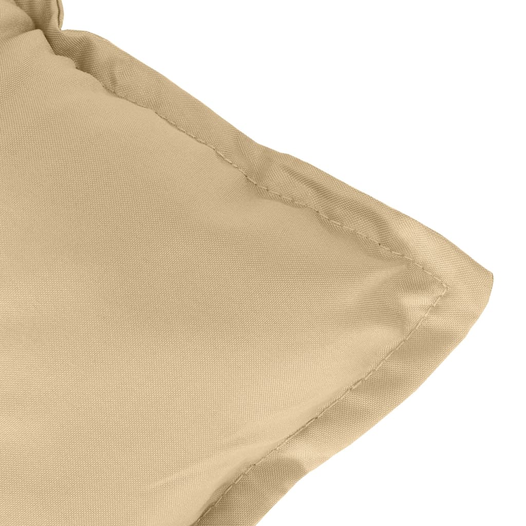 Hochlehner-Auflagen 4 Stk. Melange Beige 120x50x7 cm Stoff