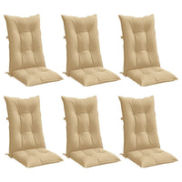 Thumbnail for Hochlehner-Auflagen 6 Stk. Melange Beige 120x50x7 cm Stoff