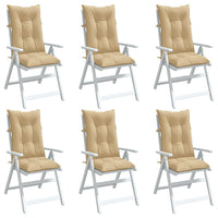 Thumbnail for Hochlehner-Auflagen 6 Stk. Melange Beige 120x50x7 cm Stoff