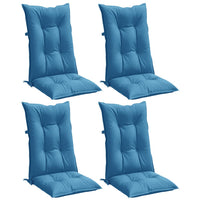 Thumbnail for Hochlehner-Auflagen 4 Stk. Melange Blau 120x50x7 cm Stoff
