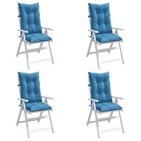 Thumbnail for Hochlehner-Auflagen 4 Stk. Melange Blau 120x50x7 cm Stoff