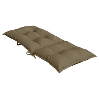 Thumbnail for Hochlehner-Auflagen 2 Stk. Melange Taupe 120x50x7 cm Stoff