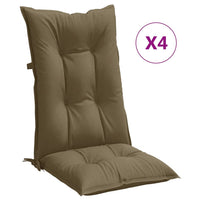 Thumbnail for Hochlehner-Auflagen 4 Stk. Melange Taupe 120x50x7 cm Stoff