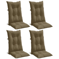 Thumbnail for Hochlehner-Auflagen 4 Stk. Melange Taupe 120x50x7 cm Stoff