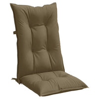 Thumbnail for Hochlehner-Auflagen 6 Stk. Melange Taupe 120x50x7 cm Stoff