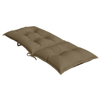Thumbnail for Hochlehner-Auflagen 6 Stk. Melange Taupe 120x50x7 cm Stoff