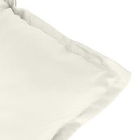 Thumbnail for Niedriglehner-Auflagen 2 Stk. Melange Creme 100x50x7 cm Stoff