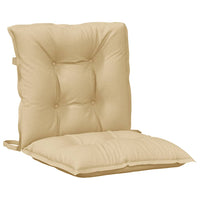 Thumbnail for Niedriglehner-Auflagen 2 Stk. Melange Beige 100x50x7 cm Stoff