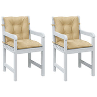 Thumbnail for Niedriglehner-Auflagen 2 Stk. Melange Beige 100x50x7 cm Stoff