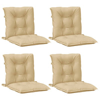 Thumbnail for Niedriglehner-Auflagen 4 Stk. Melange Beige 100x50x7 cm Stoff