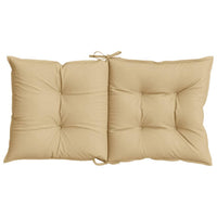 Thumbnail for Niedriglehner-Auflagen 4 Stk. Melange Beige 100x50x7 cm Stoff