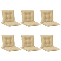 Thumbnail for Niedriglehner-Auflagen 6 Stk. Melange Beige 100x50x7 cm Stoff