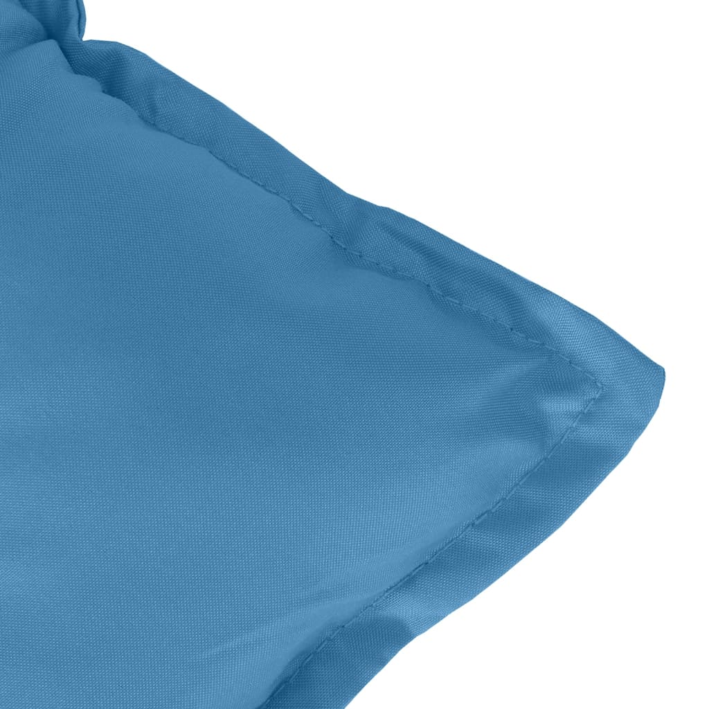 Niedriglehner-Auflagen 4 Stk. Melange Blau 100x50x7 cm Stoff