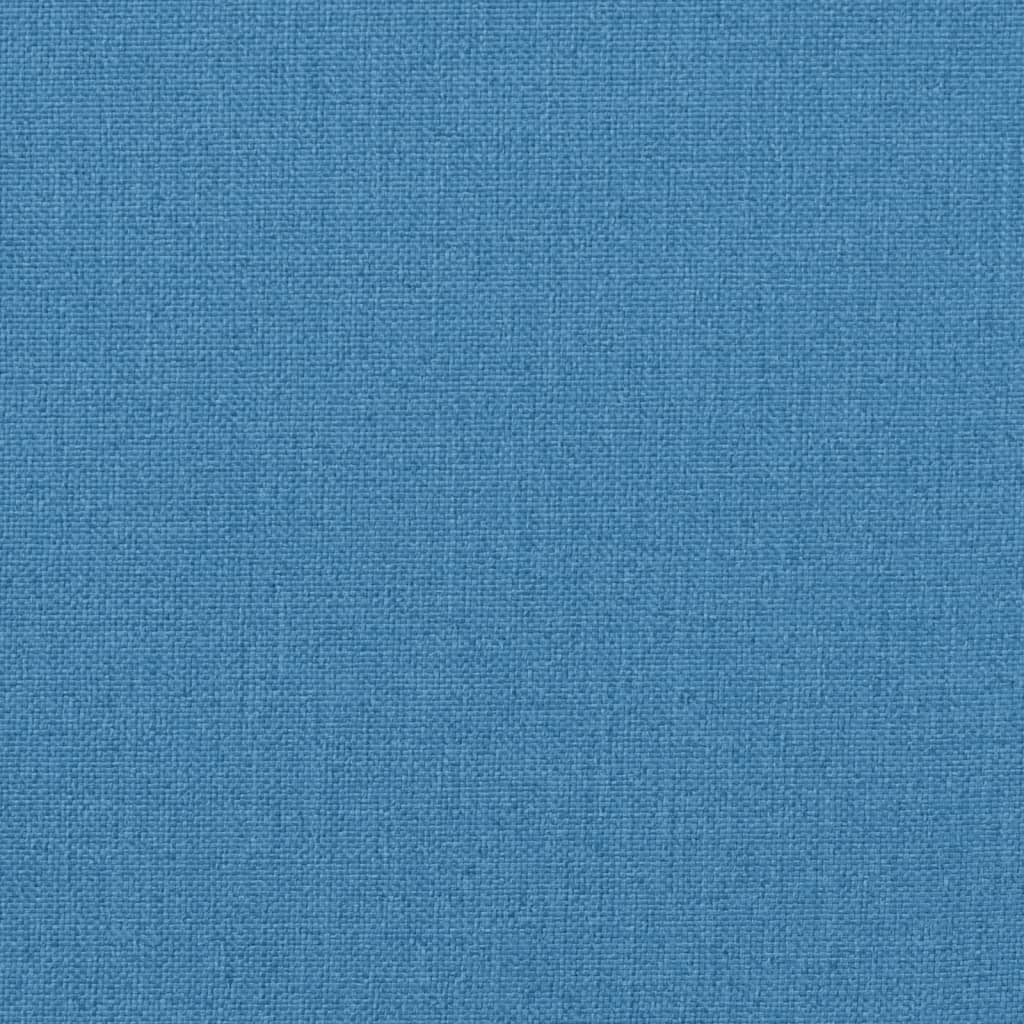 Niedriglehner-Auflagen 4 Stk. Melange Blau 100x50x7 cm Stoff
