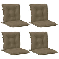 Thumbnail for Niedriglehner-Auflagen 4 Stk. Melange Taupe 100x50x7 cm Stoff