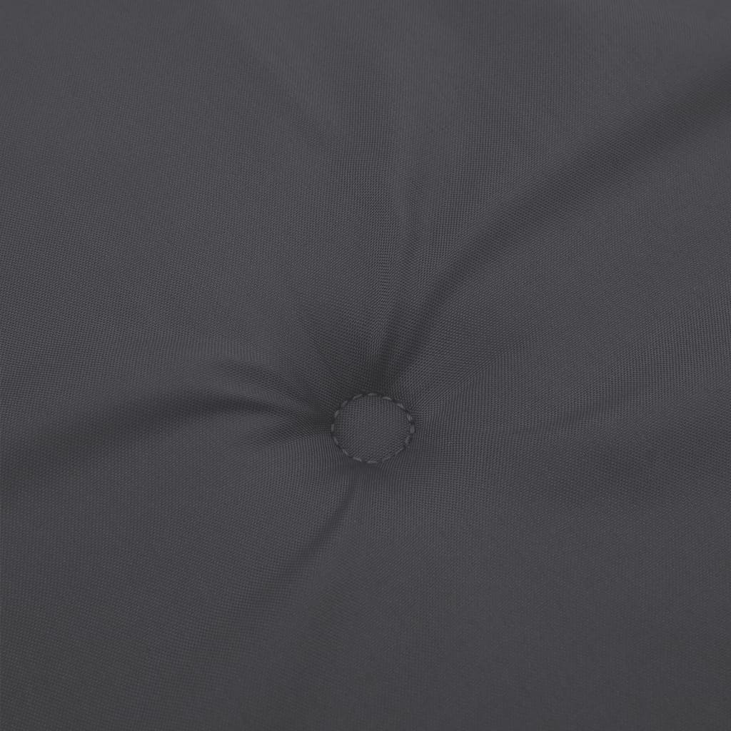 Hochlehner-Auflagen 4 Stk. Melange Anthrazit 120x50x4 cm Stoff