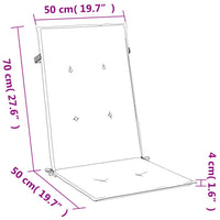 Thumbnail for Hochlehner-Auflagen 6 Stk. Melange Dunkelgrau 120x50x4 cm Stoff