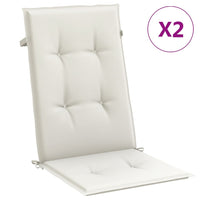 Thumbnail for Hochlehner-Auflagen 2 Stk. Melange Creme 120x50x4 cm Stoff
