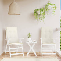 Thumbnail for Hochlehner-Auflagen 2 Stk. Melange Creme 120x50x4 cm Stoff