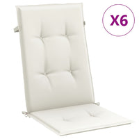 Thumbnail for Hochlehner-Auflagen 6 Stk. Melange Creme 120x50x4 cm Stoff