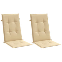 Thumbnail for Hochlehner-Auflagen 2 Stk. Melange Beige 120x50x4 cm Stoff