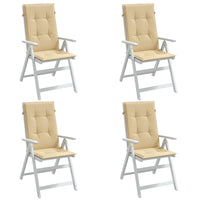 Thumbnail for Hochlehner-Auflagen 4 Stk. Melange Beige 120x50x4 cm Stoff
