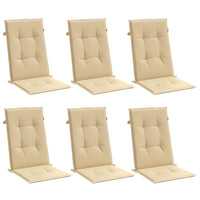 Thumbnail for Hochlehner-Auflagen 6 Stk. Melange Beige 120x50x4 cm Stoff