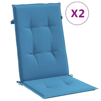 Thumbnail for Hochlehner-Auflagen 2 Stk. Melange Blau 120x50x4 cm Stoff