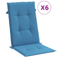 Thumbnail for Hochlehner-Auflagen 4 Stk. Melange Blau 120x50x4 cm Stoff