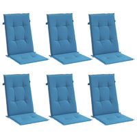 Thumbnail for Hochlehner-Auflagen 4 Stk. Melange Blau 120x50x4 cm Stoff