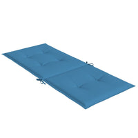 Thumbnail for Hochlehner-Auflagen 4 Stk. Melange Blau 120x50x4 cm Stoff