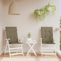 Thumbnail for Hochlehner-Auflagen 2 Stk. Melange Taupe 120x50x4 cm Stoff