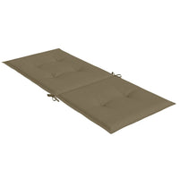 Thumbnail for Hochlehner-Auflagen 4 Stk. Melange Taupe 120x50x4 cm Stoff