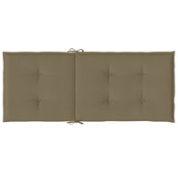 Thumbnail for Hochlehner-Auflagen 4 Stk. Melange Taupe 120x50x4 cm Stoff