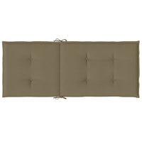 Thumbnail for Hochlehner-Auflagen 6 Stk. Melange Taupe 120x50x4 cm Stoff