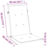 Thumbnail for Hochlehner-Auflagen 6 Stk. Melange Taupe 120x50x4 cm Stoff