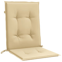 Thumbnail for Niedriglehner-Auflagen 2 Stk. Melange Beige 100x50x4 cm Stoff